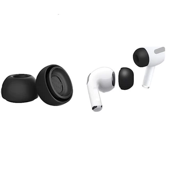 Силиконовые амбушюры для AirPods Pro 1 / 2 (пара), L black