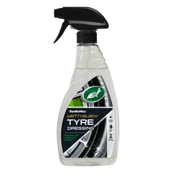 Полироль для шин и пластика Turtle Wax Wet’n’Black 500 мл, средство для чернения резины авто, эффект мокрого блеска и защита