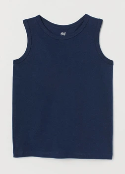 Майка H&M 271237524_darkblue 110 Темно-синій