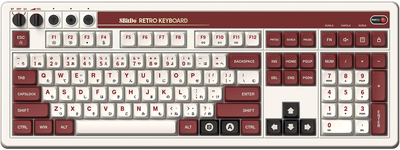 Клавіатура 8BitDo Retro 108 Mechanical Keyboard Fami Edition (RET00377)