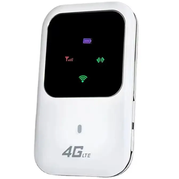 Портативный модем M80-5 с LED-дисплеем 4G Wi-Fi роутер 2400mAh 300Mbps Белый