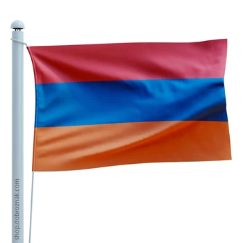 Прапор Dobroznak Вірменії (60х84 см, атлас) (7791)