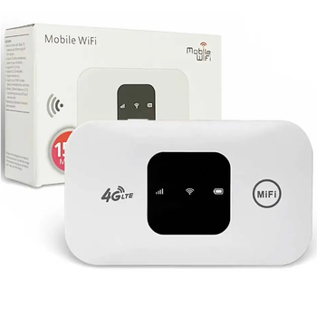 Портативный модем MF800 с LED-дисплеем 4G LTE роутер 2100mAh 150Mbps Белый