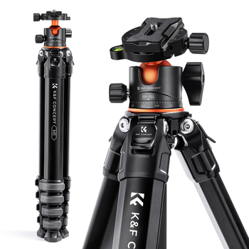 Алюмінієвий штатив для камери K&F Concept Mutate Series M1+ голова BH-36L (висота 177cм, вантажопідйомність 15кг) (KF09.105V1)