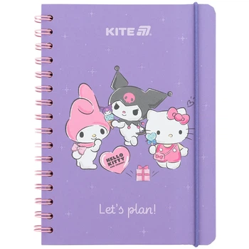 Щоденник на спіралі Kite Kuromi HK25-438-1, тверда обкладинка