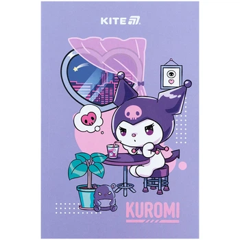 Блокнот Kite Kuromi HK25-193, термобіндер, А5, 64 аркуші, нелінований