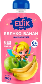 Детское пюре из яблок и банана Elfik Magic 200 г