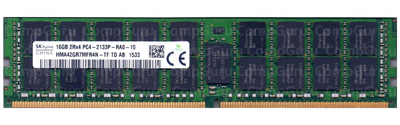 Серверна оперативна пам'ять Hynix DDR4 16GB 2133MHz RDIMM 2Rx4 PC4-17000 (HMA42GR7MFR4N-TF)