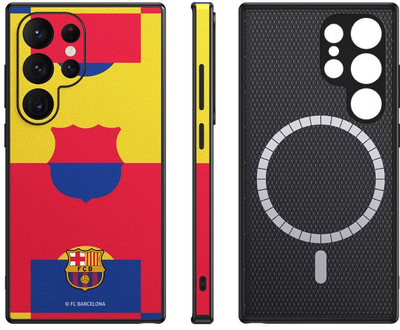 Etui OCPC FCB Phone Case Magnetic MF do Samsung Galaxy S24 Ultra Red Yellow (OCFCBMCS24UMF)