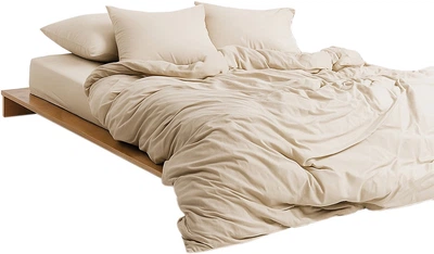 Комплект постельного белья Mirson Семейный 2x143x210 см 016 Creamy Soft Touch of Satin (2200011283388)
