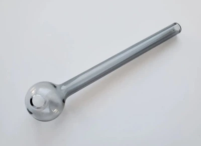 Скляна трубка вапорайзер Oil Pipe " Експеремент " сіра