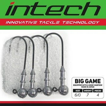Джиг-головка Intech Big Game Puncher №6/0 7.0g (4шт)