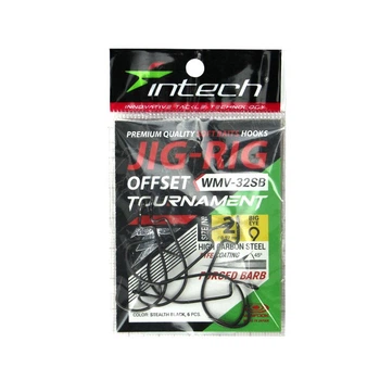 Гачок офсетний Intech Tournament JIG-RIG Offset WMV-32SB #02 (6шт)