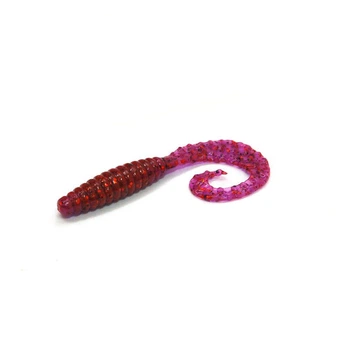 Приманка Bait Breath Curly Grub 3,5" (10шт) Ur29 Chameleon／Red・seed