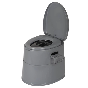 Біотуалет переносний Bo-Camp Portable Toilet Comfort на 7 літрів до 80 кг Сірий