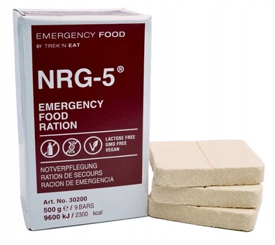 Военный пищевой рацион NRG-5 Экстренный сухой паек для ЗСУ Энергетический паек длительного хранения
