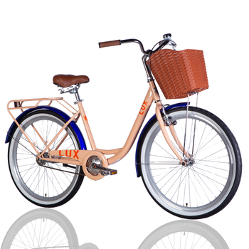Велосипед ST 26" Dorozhnik LUX Velosteel рама-17" пудровий 2025