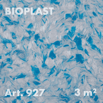 Жидкие обои Bioplast Арт. 927, 1кг, 3 м², шелковое волокно, голубой (голубо-белый)