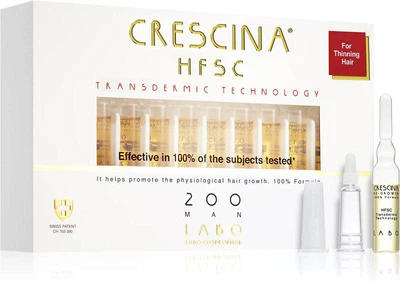 Засіб для відновлення росту волосся для чоловіків Crescina Re-Growth HFSC Transdermic 200, 20 ампул*3,5 мл