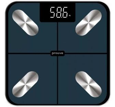 Смарт-весы напольные Proove Balance Lite, LED-дисплей, 180 кг, Bluetooth, синие (SLBL00010008)