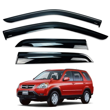 Дефлекторы окон (ветровики) для Honda CR-V 2001-2006 (HAWK)