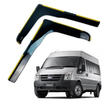 Дефлекторы окон (ветровики) для Ford Transit 2000-2013 вставные (HAWK)