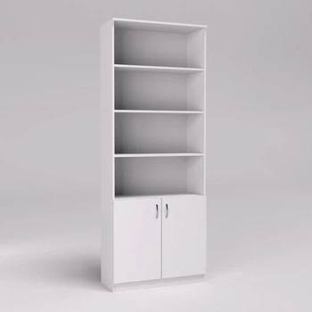 Шафа книжкова Kontinent ОС-2 Білий 80х34х210 см