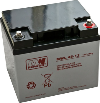 Akumulator MW Power VRLA AGM MWL 45-12 12V 45Ah (5901885207575)