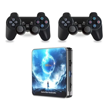 Игровая приставка Game Box Android TV W8 PRO 8K 8Gb/128Gb Android14 36000 игр 2 джойстика 8/128Gb