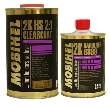 MOBIHEL ЛАК акриловий 2K HS 2:1, 1л + затвердитель 0,5л (8888)