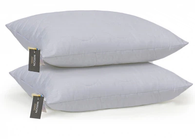 Набір шовкових подушок MirSon Eco Light Gray №9025 шовк 50х70 см Середніх (2200005993132)
