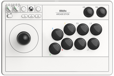 Контроллер 8BitDo Arcade Stick Xbox/PC White (RET00364) – фото