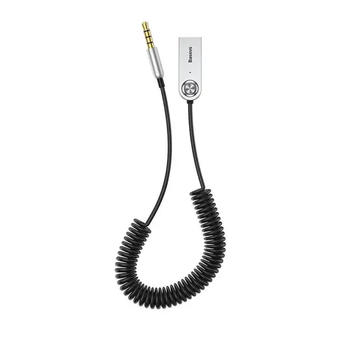Аудио кабель Baseus AUX Audio Receiver с USB /silver black/ BA01