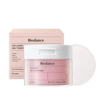 Увлажняющие гелевые тонер-педы для лица с коллагеном Biodance Collagen Gel Toner Pads, 60шт. Пады
