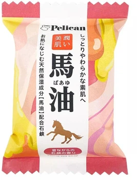 Зволожуюче мило Pelican Horse Oil з кінським жиром 80 г (4976631479408)