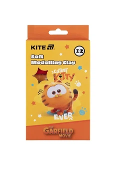 Пластилин восковой Garfield, 12 цветов цвет разноцветный KITE ЦБ-00281375
