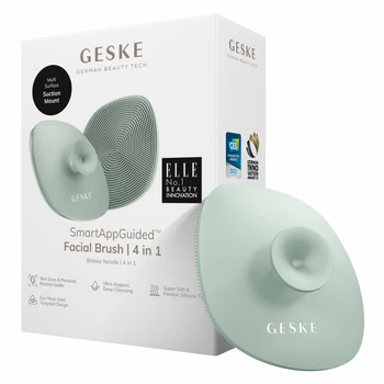 Щетка для лица GESKE Facial Brush 4в1 с держателем зеленая
