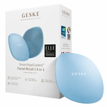 Щетка для лица GESKE Facial Brush 4в1 аквамариновая