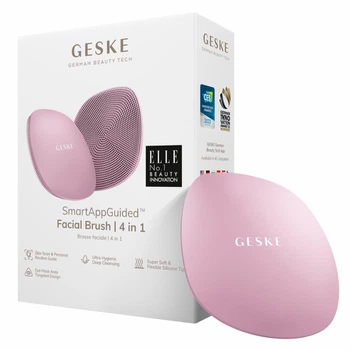 Щетка для лица GESKE Facial Brush 4в1 розовая