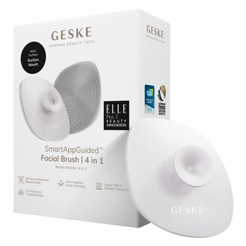 Щетка для лица GESKE Facial Brush 4в1 с держателем жемчужная