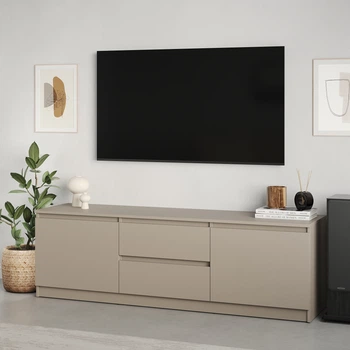 Тумба під телевізор MebelStar Нео 2Ш2Д 150x43x53 см Кашемір (MBS-1254)