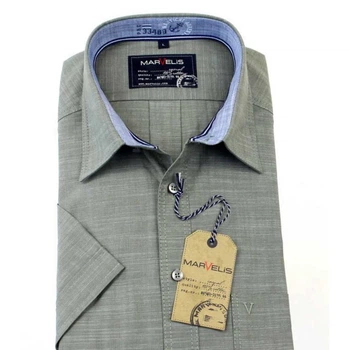 Сорочка чоловіча Marvelis Casual Sport 3649-12-26 зелена, Розмір M