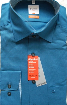 Сорочка Olymp Luxor Modern Fit 2319-64-16 бірюзова, Розмір XL