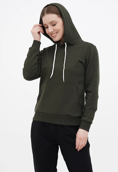 Жіноче худі з капюшоном на манжетах HiBrand S Хакі (hb921112273)