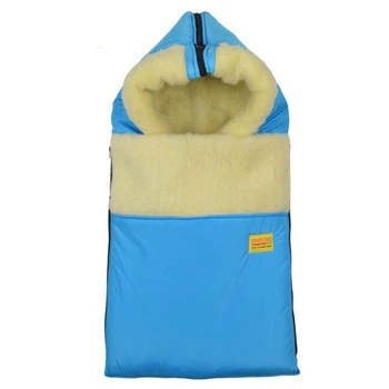 Конверт на овчині Kinder Comfort Grand Hellblau блакитний, розмір 56-92