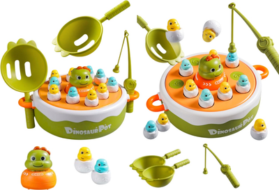 Zabawka drewniana Lean Toys Gra "Łowienie dinozaurów" (5905991033820)