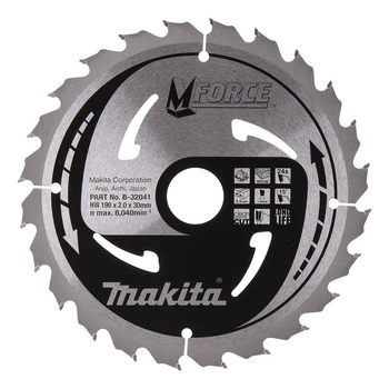 Пиляльний диск MAKITA 190*30мм*24Т по дереву MForce B-32041