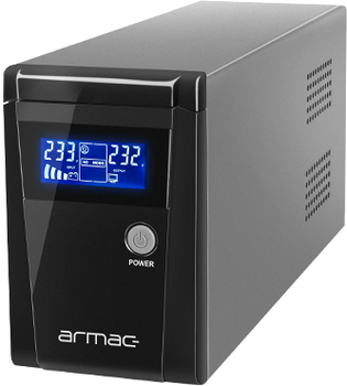 UPS Armac Office 850F 850VA (480W) Black (O/850F/LCD) (2285823440363) - Outlet