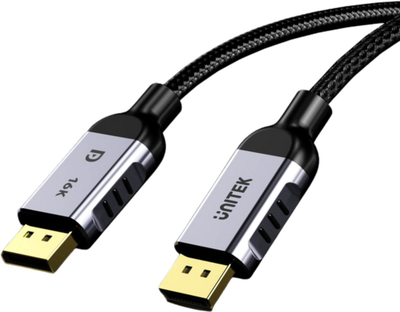 Kabel Unitek DisplayPort - DisplayPort 2.1 16K 1.5 m Black (C1626GY01-1.5M)