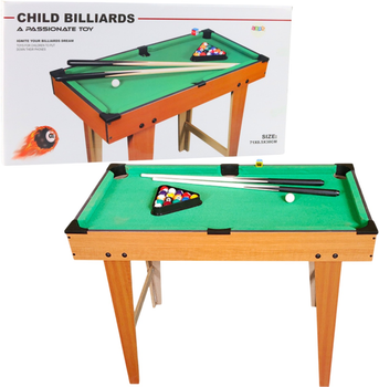 Stół bilardowy Lean Toys drewniany 69 x 36.5 x 58.5 cm (5905991058021)